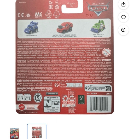 Cars Mini Racers 3-Pack - Picture 4 of 4